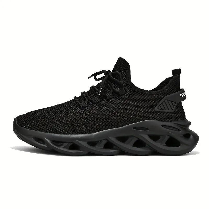 Schwarze Männer Casual Sneakers Mesh Atmungsaktive männliche Laufschuhe Mann Sport Leichte Vulkanisieren Schuhe Plus Si_voghion.com