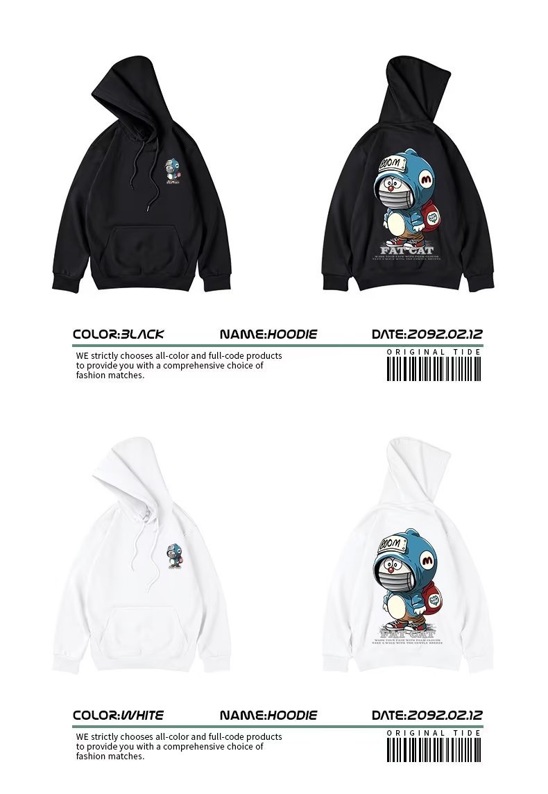 Uomini paffuti oversize, peluche larghi, paffuti e ispessiti, con una grande felpa con cappuccio per l'autunno e l'inverno 2024 da uomo_voghion.com