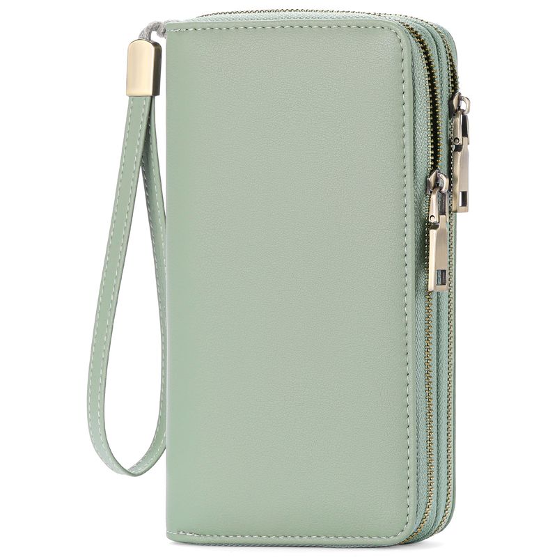 Brieftasche damen lange mode große kapazität multi-karte brieftasche doppel-reißverschluss_voghion.com