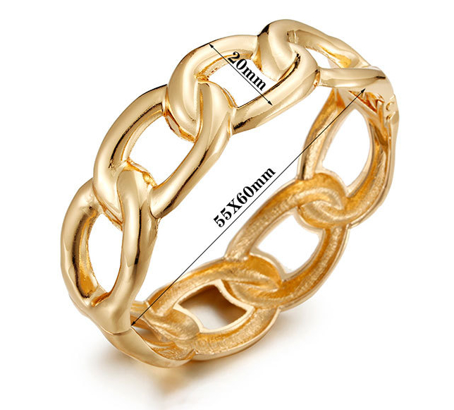 European and American Popular New Color Preserving Bracelet Women's Chain Open Bracelet Personalized Small and Unique Bracelet_voghion.com