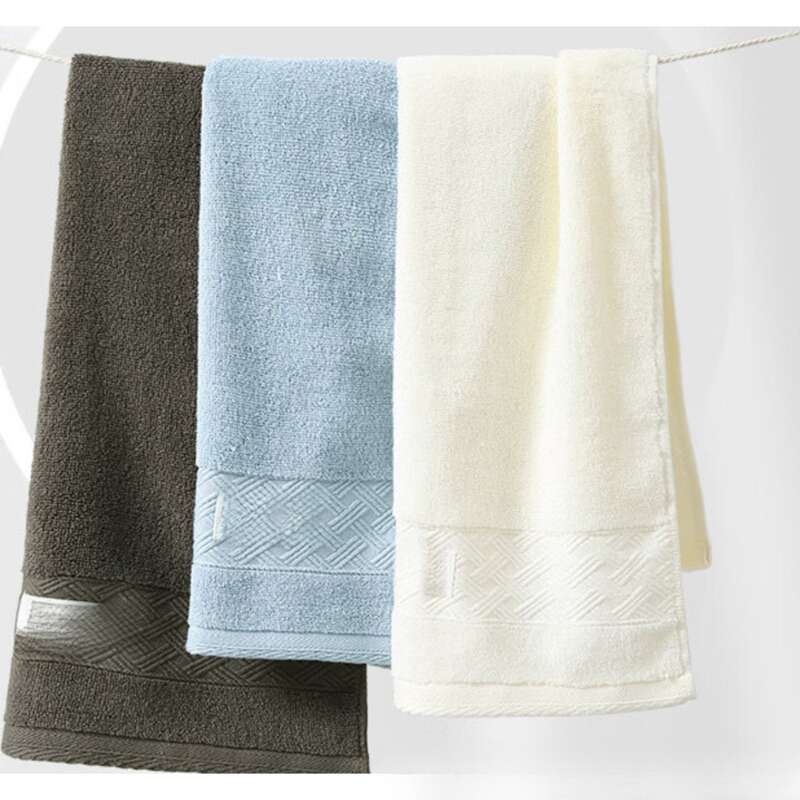 Cotton Absorbent Solid Color Antibacterial Towel_voghion.com