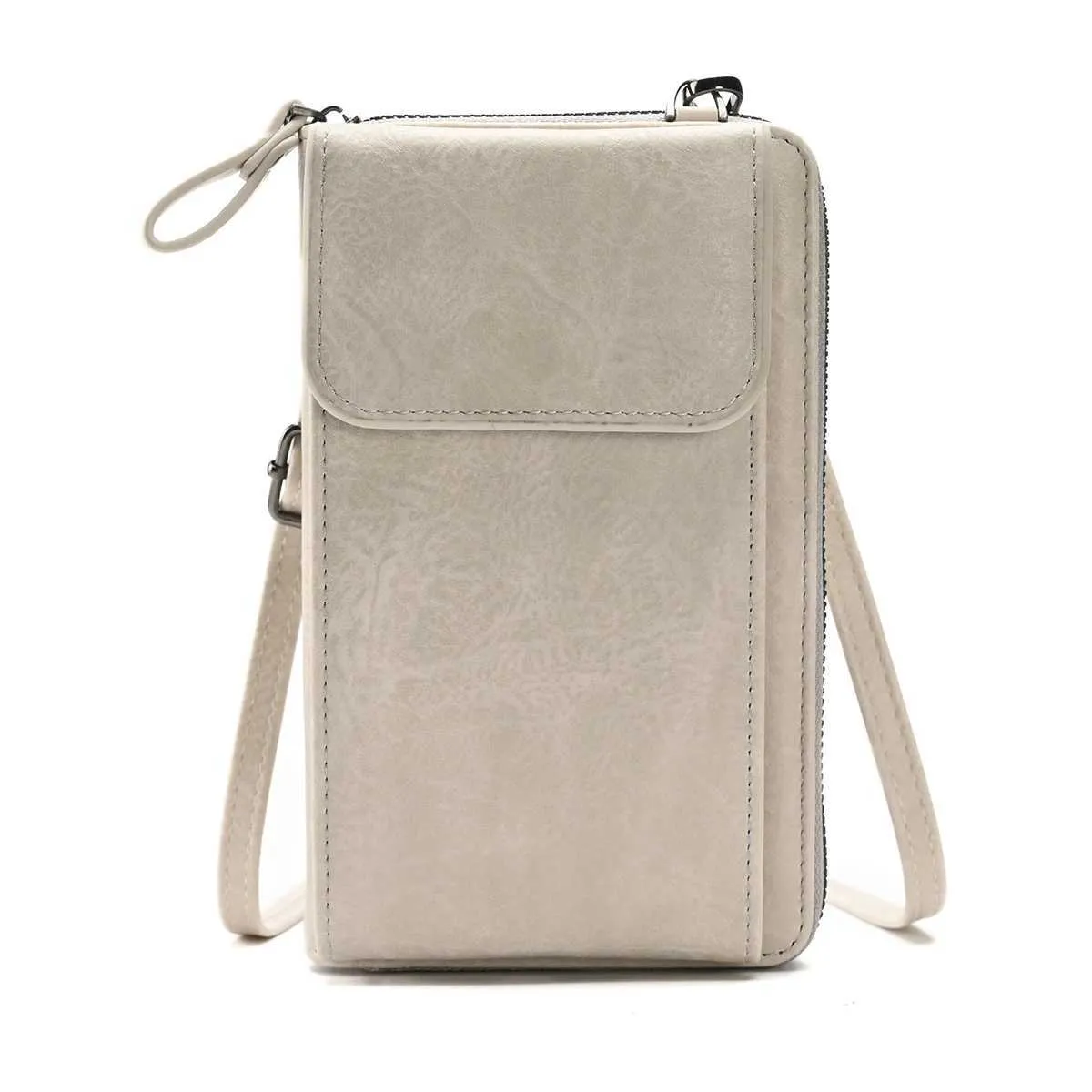 Mobile Phone Crossbody Bag Women's Soft Leather Shoulder Bag_voghion.com