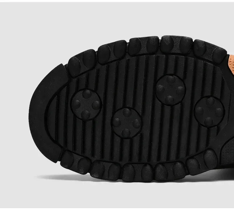 Scarpe casual sportive da uomo, stile retrò, da trekking, alte, in peluche, da campeggio, per le vacanze, da pesca, 2024_voghion.com