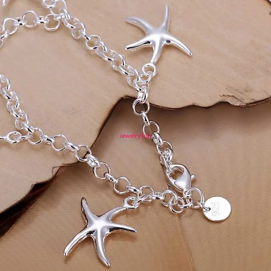 Chain beauty fashion top quality Sterling Sier Jewelry charm stars Bracelets Cute chain for women lady gifts JSHH193 H240504_voghion.com
