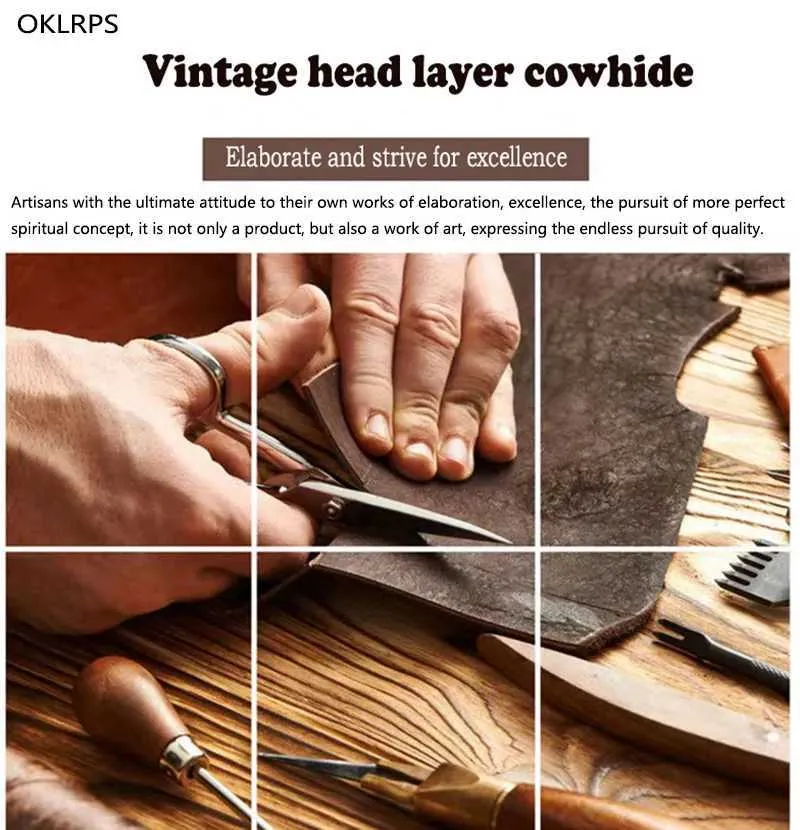 Leather Double Shoulder Baotou Layer Cowhide Backpack Mens Business Computer Bag New Leisure All-Match Travel_voghion.com