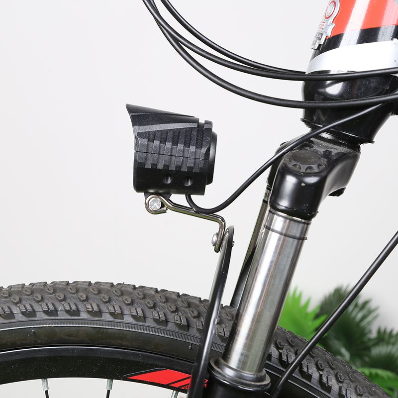 Feu avant LED pour vélo électrique 36/48/60 V avec klaxon 18 W 9 LED pour scooter électrique Phare haute puissance étanche pour vélo électrique_voghion.com