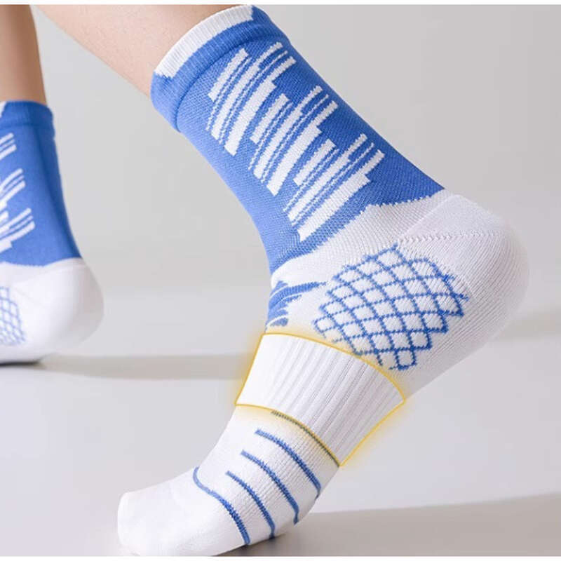 Youth Sports Mid Tube Towel Bottom, Sweat Absorbing Odor Proof, Men's And Women's Special Running Basketball Socks,_voghion.com