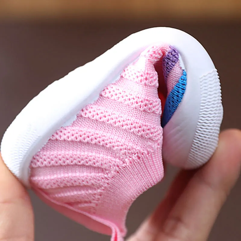 Primeros pasos para bebé, zapatos de punto para niño pequeño, suela suave, para interior y exterior, informales, Littlesprouts, para niño pequeño, talla 6_voghion.com