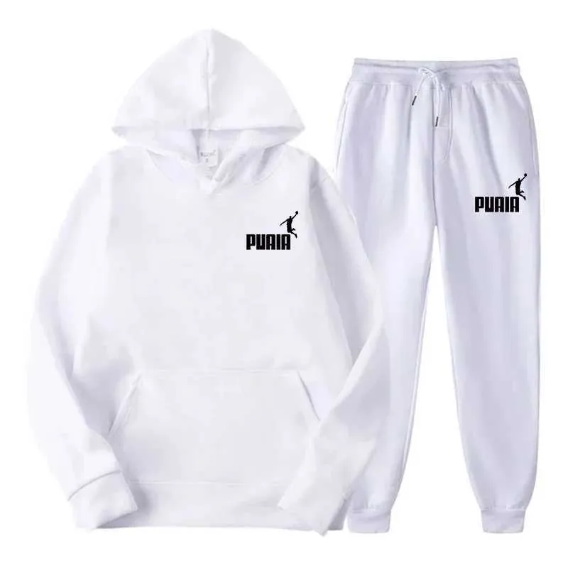 Herren Herbst und Winter Sweatshirt für Paare Jogging Kapuzenpullover + Sporthose Zweiteiliges Set T-Shirt Freizeitkleidung_voghion.com