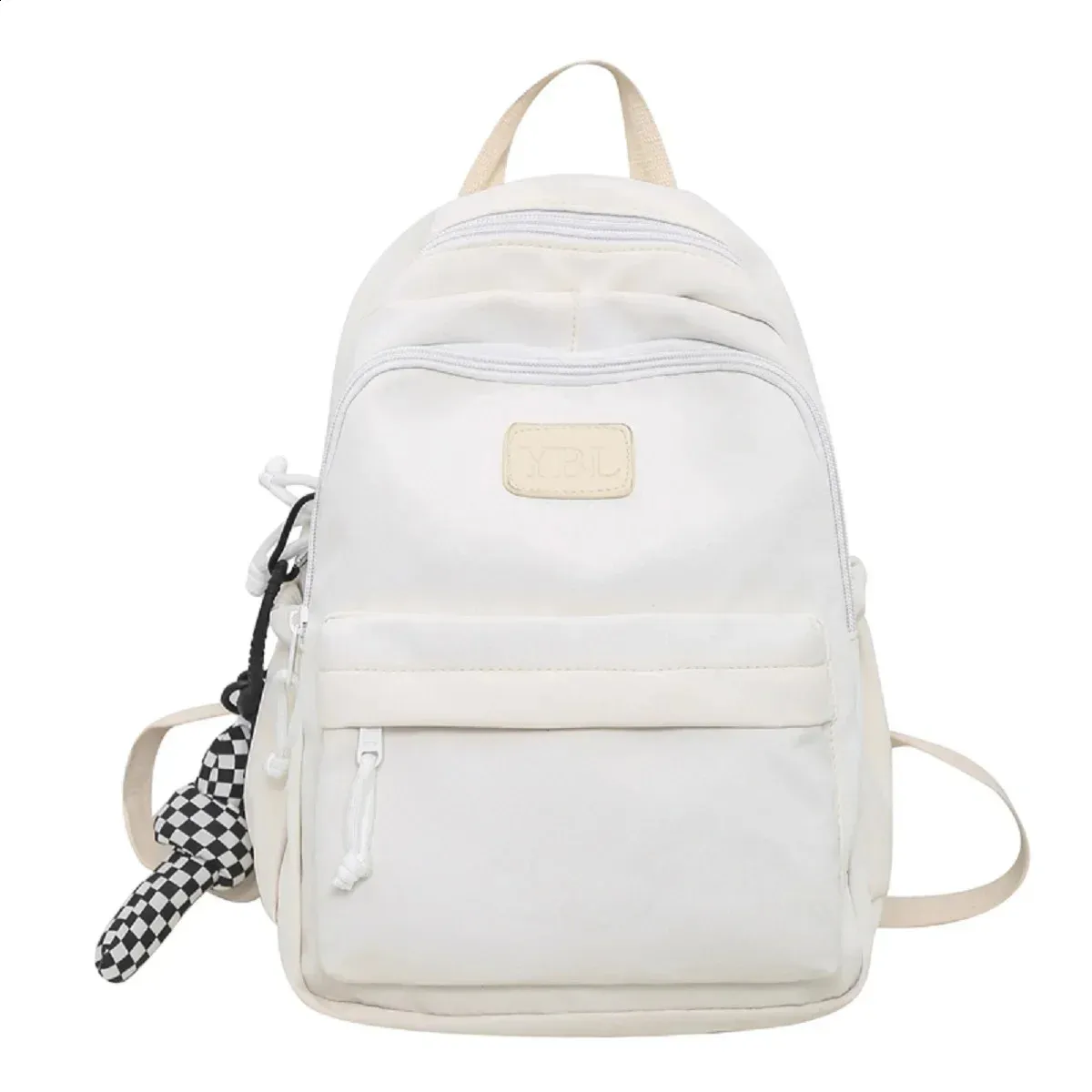 Large capacity casual waterproof nylon backpack fashionable elementary and middle school student bag 240820_voghion.com