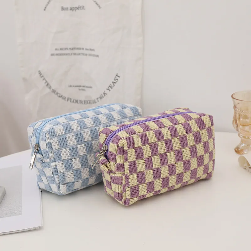 Trousse de maquillage de voyage portable et mignonne pour femmes, trousse de toilette pour filles en voyage_voghion.com