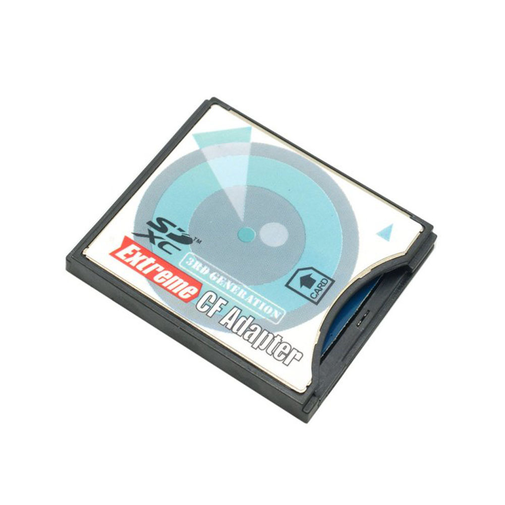 Adaptador y convertidor de tarjetas de memoria SD SDHC SDXC a CF Compact Flash tipo II NUEVO