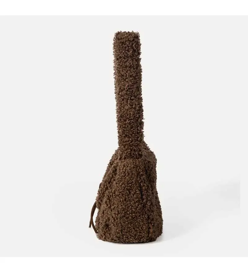 Modische Plüsch-umhängetasche Große Lammfell-handtasche Damen_voghion.com