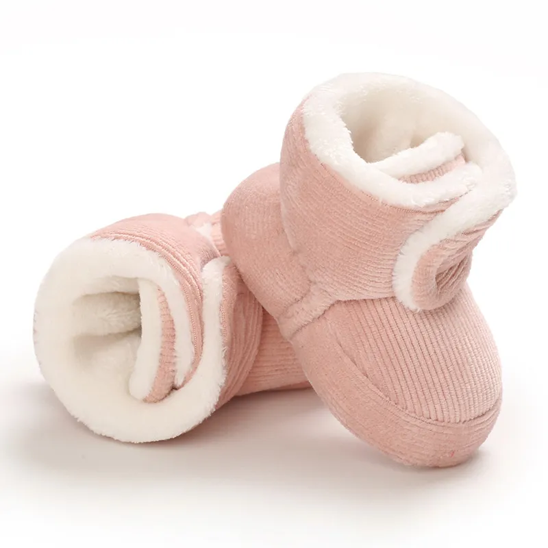 Podzimní a zimní teplé dětské boty Littlesprouts pro miminka, dívky a chlapce, jednobarevné, módní, pro batolata a první chodce, dětské boty 0-18 měsíců_voghion.com