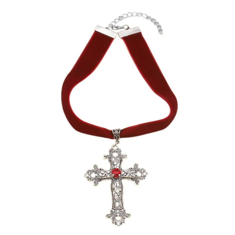 Collane con ciondolo Vintage Veets Choker Gioielli gotici Collana con colletto regolabile Regalo di compleanno_voghion.com