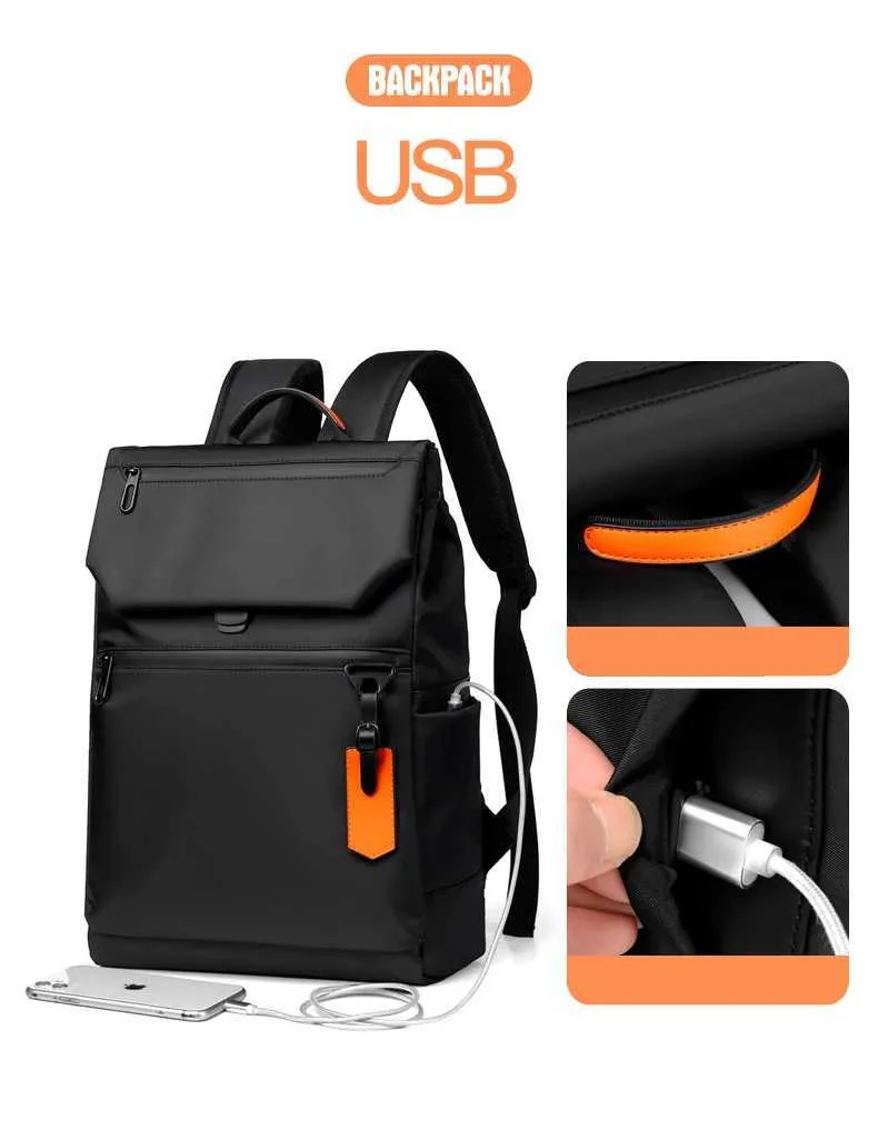 Waterproof Laptop Backpack For Men Oxford Business Rucksack_voghion.com