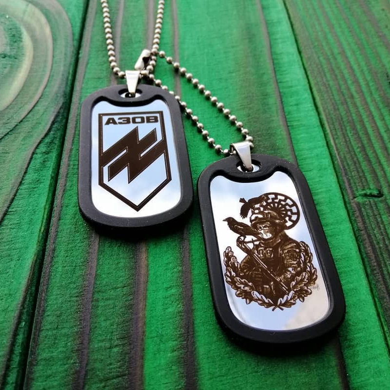 Personalized Stainless Steel Dog Army Tag Custom Engraved Name ID Photo Pendant Necklace Long Chain Military Army Style Jewelry_voghion.com