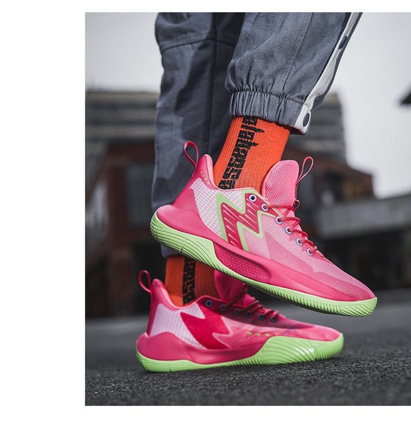 Hohe qualität gummi laufsohle professionelle basketball schuhe gelb braun casual turnschuhe dämpfung_voghion.com