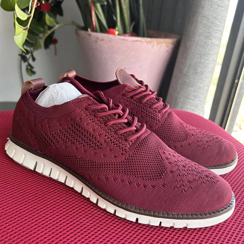 Mocassini oxford in mesh da uomo - scarpe in pelle eleganti_voghion.com