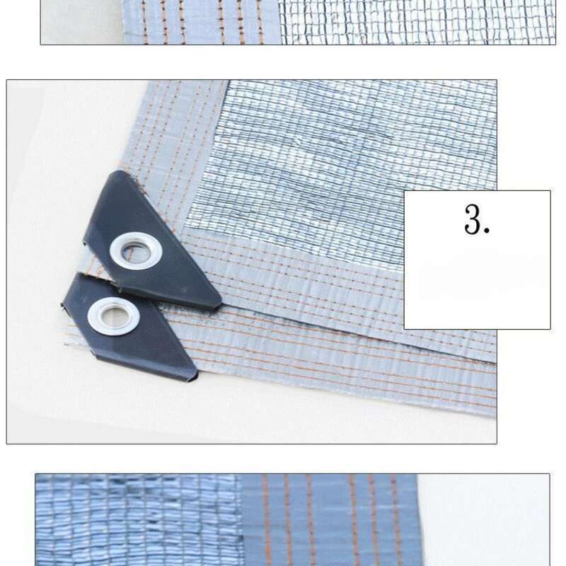 [Evaluare favorabilă 96%] Protecție solară din folie de aluminiu, ecran de protecție solară, umbrire, izolație termică, densificată, îngroșată, pentru curte_voghion.com