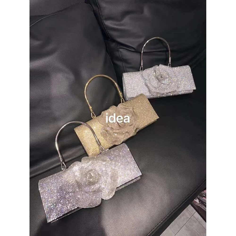 Glitter Shiny Ral Square Women's Handbag Rhies Evening Wedding Party Clutch Purse Shoulder Crossbody Bag_voghion.com