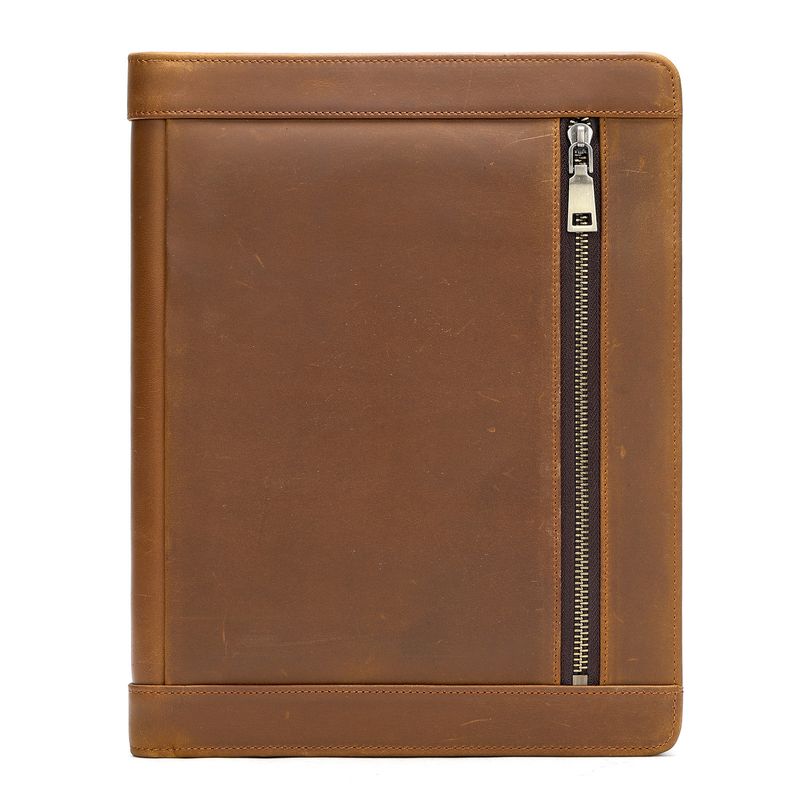 Die neue Crazy Horse Leder Clut, multifunktionale iPad Aufbewahrungstase, große Kapazität Business Retro Herren_voghion.com
