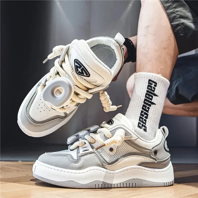 Novi trend debeli potplat niša daska za kruh ležerne skateboard sportske studentske muške cipele 240607_voghion.com