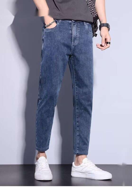 Winterjeans für Herren mit dicker, lockerer Samthose mit geradem Bein, warmer Mittelbundhose für Herren und kältebeständiger Hose_voghion.com
