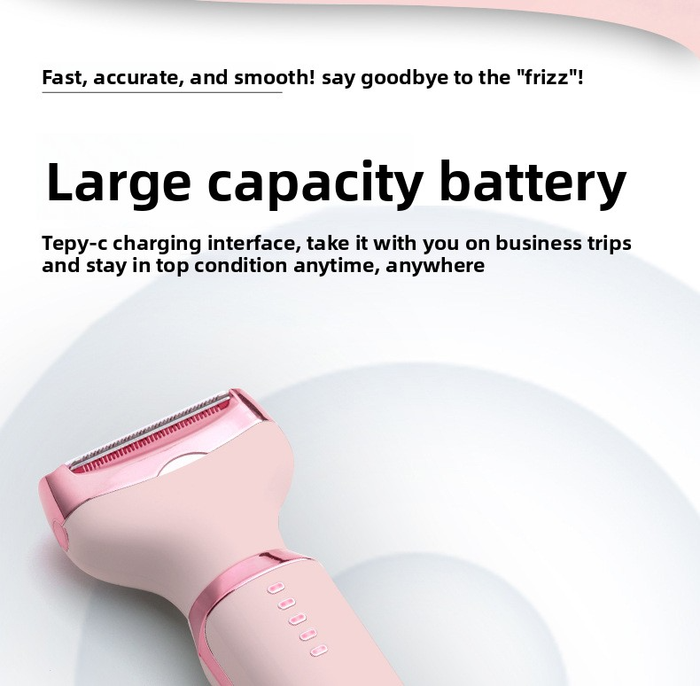 Women's 4-in-1 Multifunctional Intimate Hair Trimmer - Electric Digital Display Full-Body Washable Epilator_voghion.com