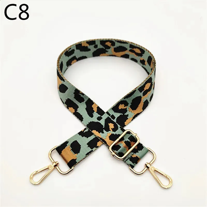 3.8cm Leopard Print Narrow Shoulder Strap Adjustable Womens Belts Replacement Bag Accessories 240805_voghion.com
