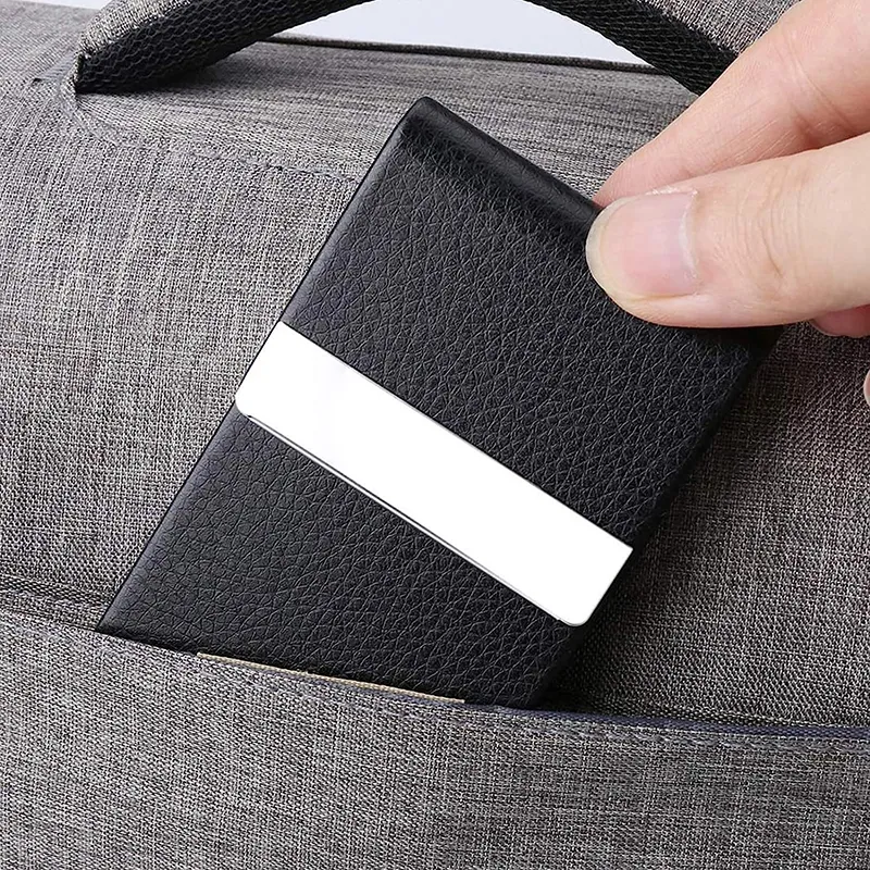 New Credit Purse Anti-theft Case With Cover For Cards ID Smart Card Holder Mini Wallet_voghion.com