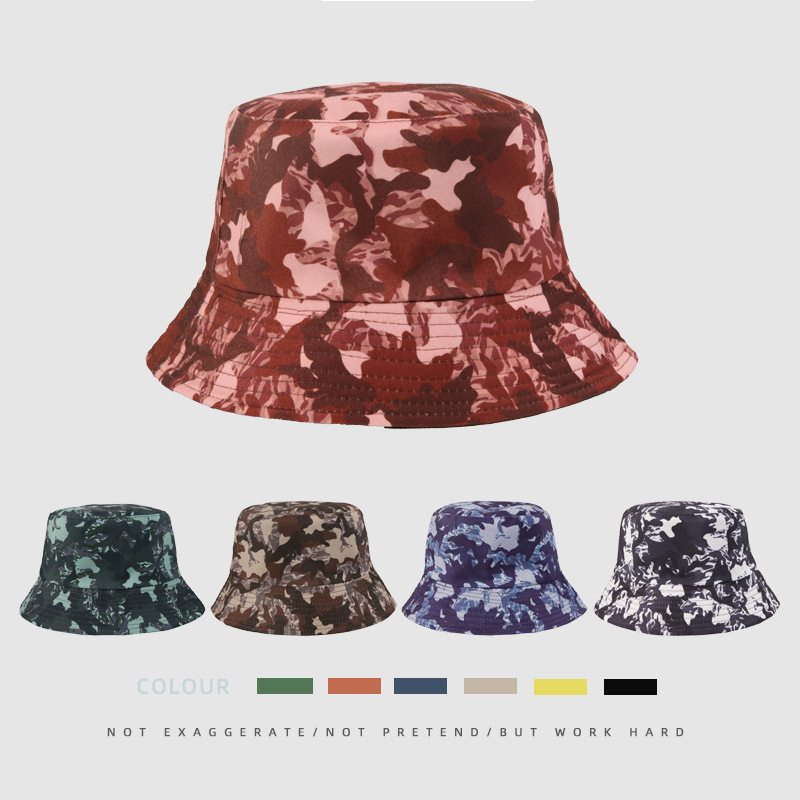 Sonnenschutz-Eimerhut für den Sommer, neuer breitkrempiger Eimerhut mit Camouflage-Druck, unverzichtbares Einzelstück für die Reise im Freien, beidseitig tragbar_voghion.com
