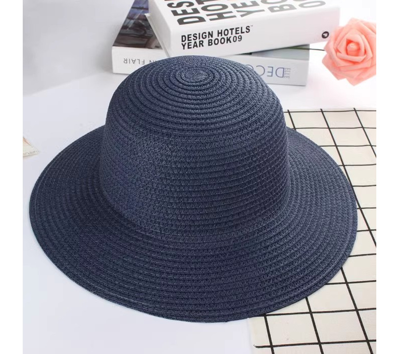 Straw Sun Hat For Women Summer Beach Travel Protective Style_voghion.com