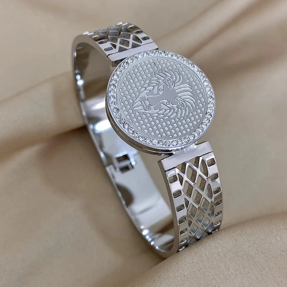 Chunky Rhinestone Bangle Bracelet For Women And Men Jewellery_voghion.com