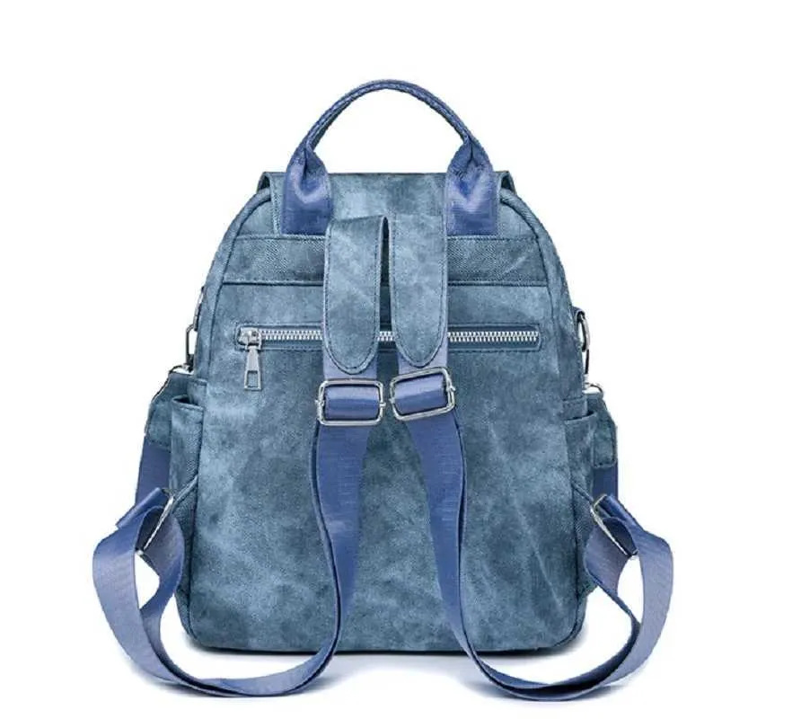 Vintage Leather Women's Backpack Large Capacity Casual Travel Bag_voghion.com