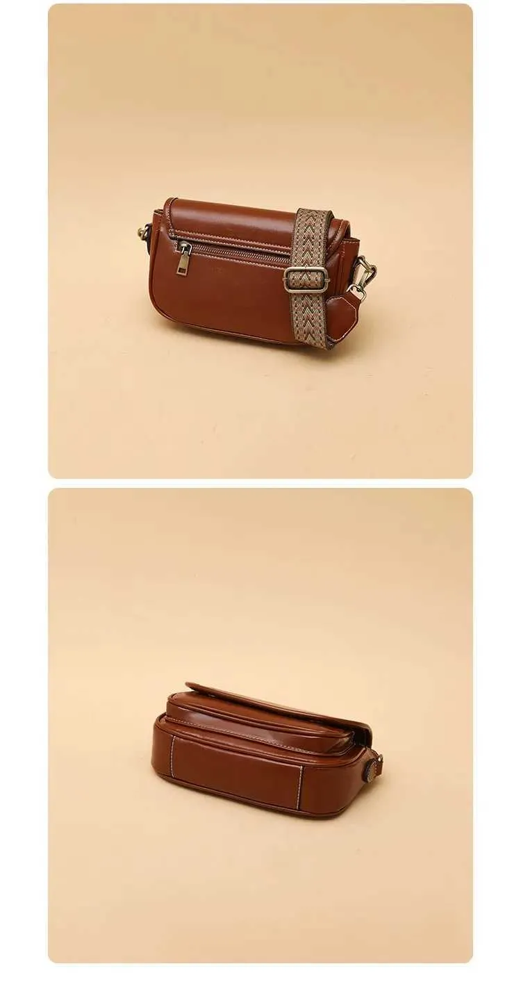 Fashionable retro small square single crossbody PU womens bag with two shoulder strapsC241214_voghion.com
