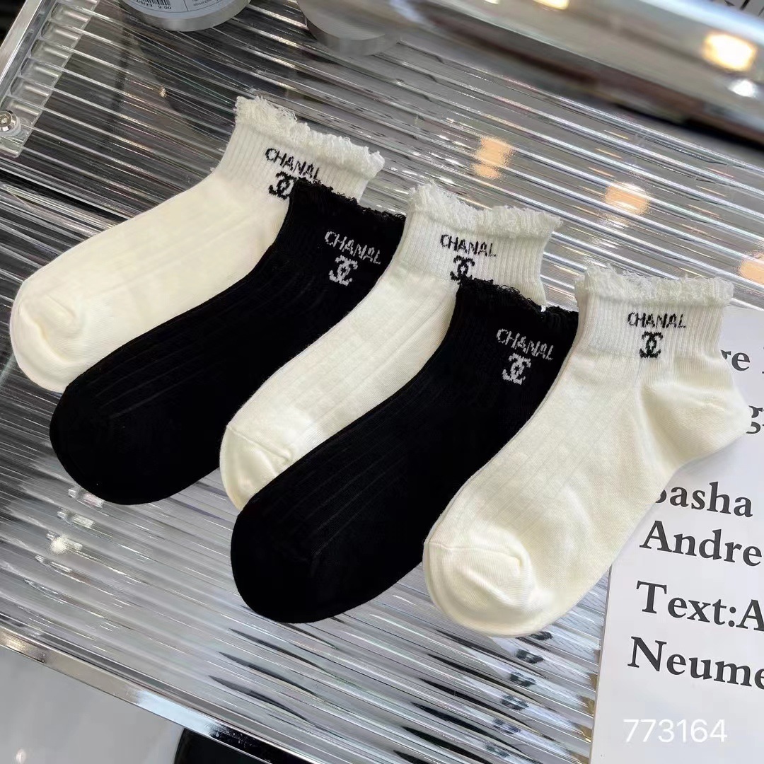 10 paia di calzini bianchi e neri da donna estivi sottili alla moda in stile college all-match semplice amore barca da donna_voghion.com