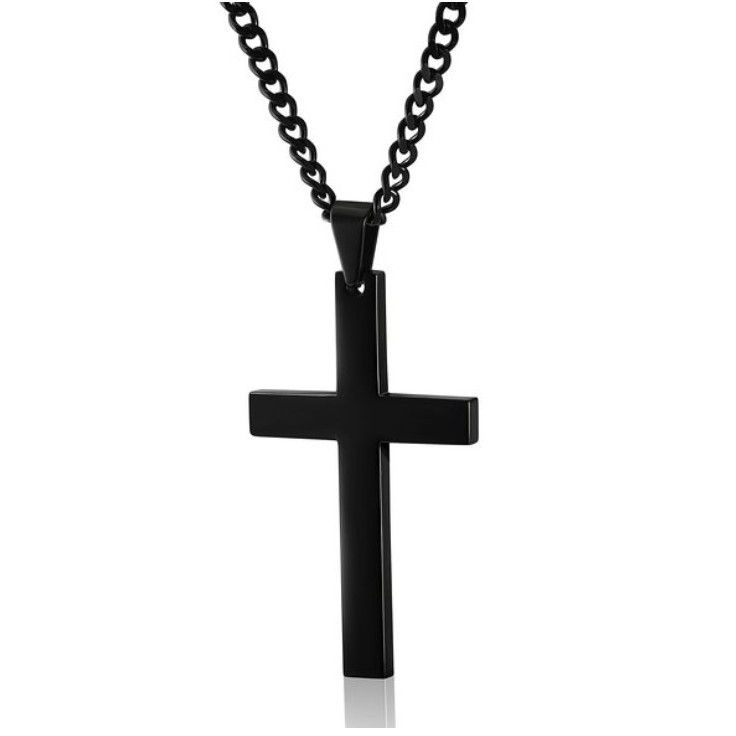 Unisex Metal Minimalist Cross Necklace Pendant Jewelry Hot Sale Chain For Women