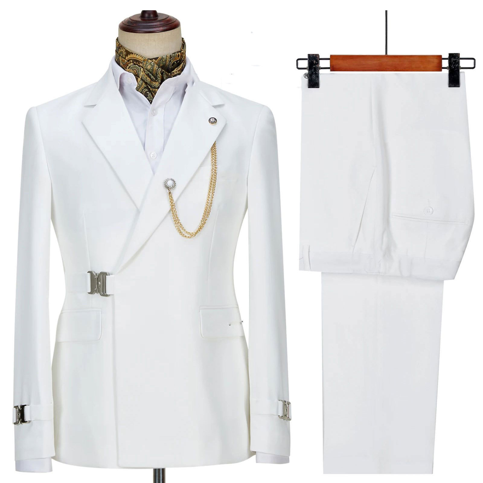 Men's Clothing New Two Piece Suits Casual Business Suits For Groomsmen And Groomsmen_voghion.com