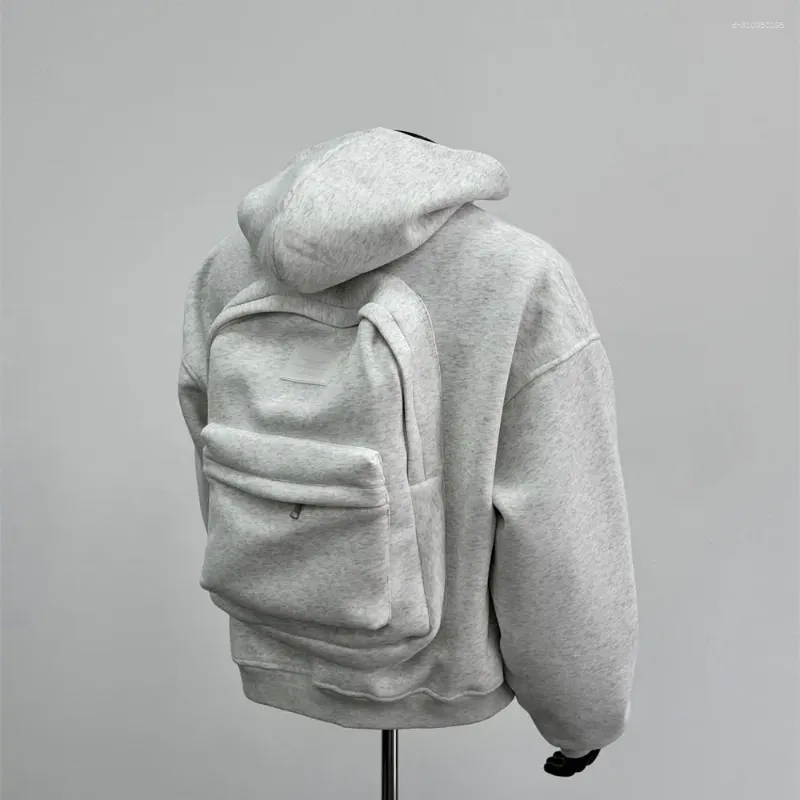 Sweat à capuche Juspinice pour homme, style coréen, avec sac à dos intégré, coupe décontractée._voghion.com