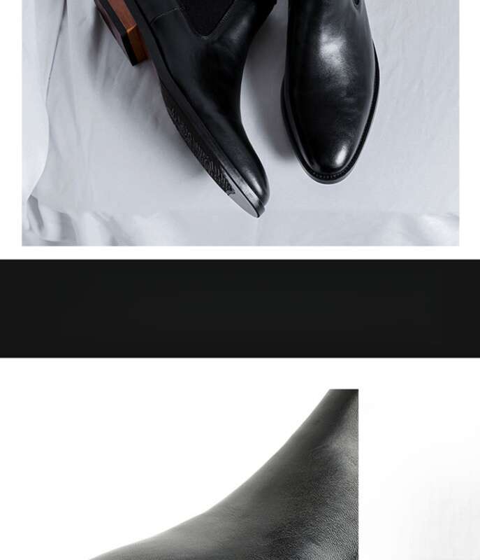 2025 Herren High Top Schlichte Luxus Casual Business Formale Lederstiefel mit spitzer Spitze_voghion.com