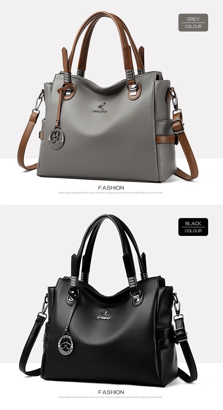 Borse da donna eleganti Borse in pelle di alta qualità Borse da donna con manico superiore Borsa a tracolla a tracolla di grande capacità Borse a mano_voghion.com
