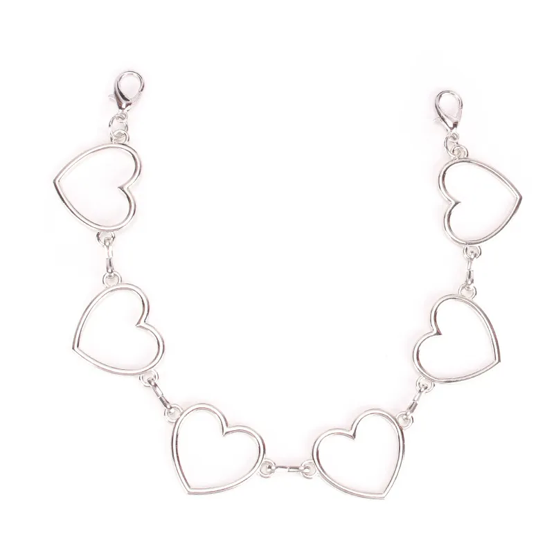 Exquisite Double-layer Heart Shape Decorative Pants Decoration Handbag Handle Clothing Chain Bag Accessories_voghion.com