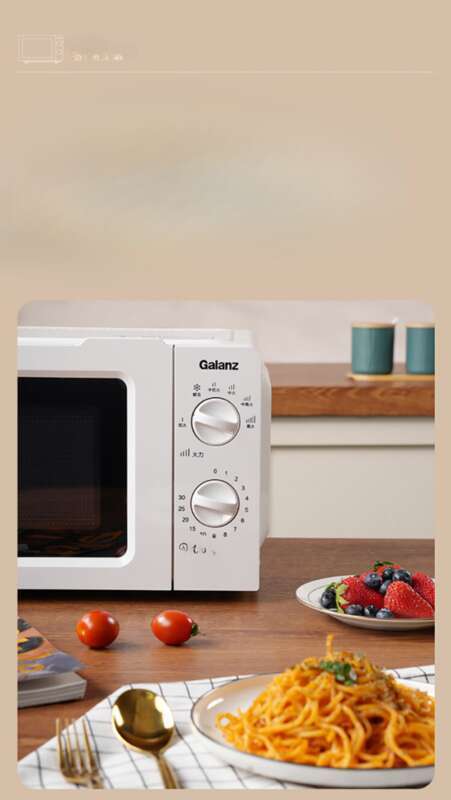 Gree 17L Rotary Home Multifunktionel Mini Mikrobølgeovn med Varm Ris og Grøntsager (W0)_voghion.com