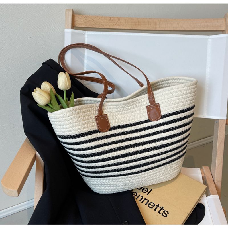 2024 Neue gewebte Grastasche Damen, Gemüsekorb mit großem Fassungsvermögen, Umhängetasche, hochwertige sensorische und_voghion.com