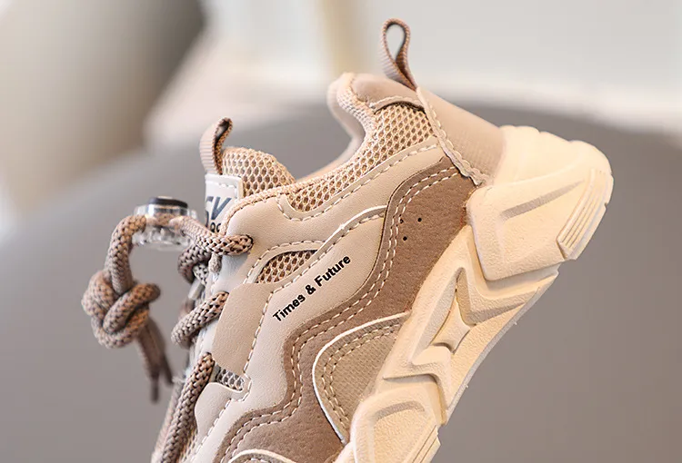 Zapatillas deportivas para niños pequeños 2025, informales, de malla y cuero, para correr en la escuela, de 1 a 6 años_voghion.com