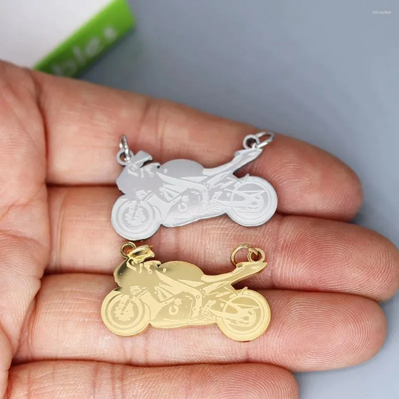 Collane con ciondolo 2 pezzi/lotto Punk Motocicletta per collana Braccialetti Gioielli Artigianato Realizzazione di risultati Fatto a mano Inossidabile_voghion.com
