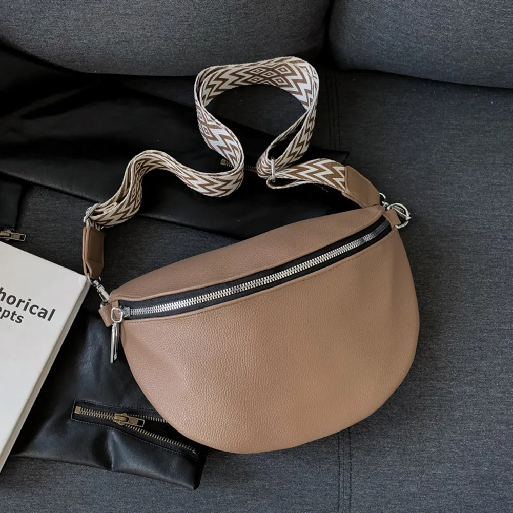 Women Fashion Waist Bag Female Faen Adjustable Shoulder Straps Jacquard Weave For Party Festival Sports Bolso_voghion.com