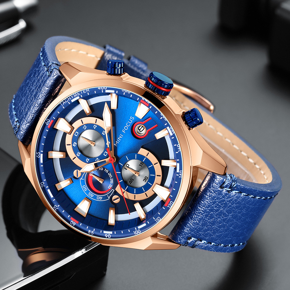 MINIFOCUS Large Dial Watch Men's Watch Waterproof Quartz Watch Cross-border New Business Watch 0202G_voghion.com