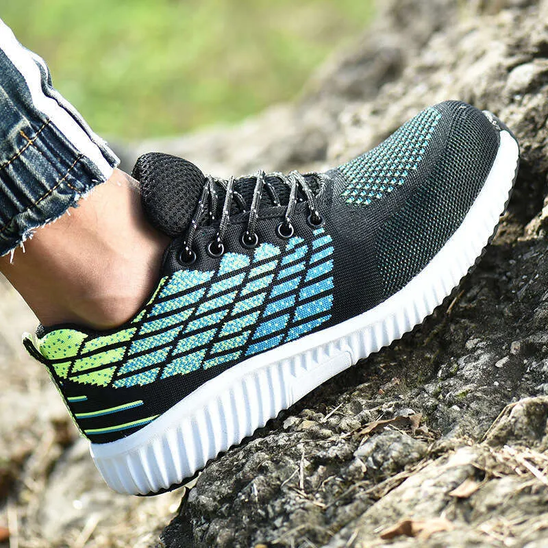 Anboli Ultra Light Labor Uomo Scarpe antinfortunistiche con punta in acciaio e antiforatura, lavoro traspirante in tessuto Fly_voghion.com